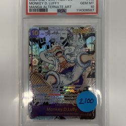 One Piece Luffy Manga Prb-01 PSA 10