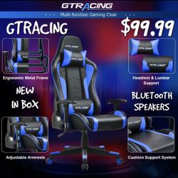 GTRACING GAME CHAIR NEW BLUETOOTH 