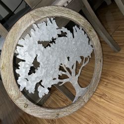 Wall Decor And Wooden table Tray