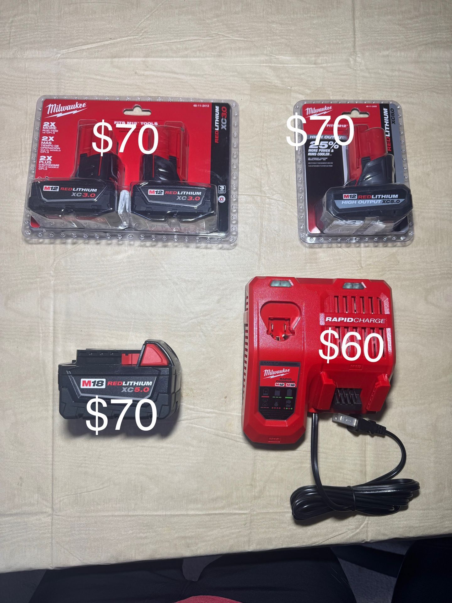 Milwaukee Battery M18 M12