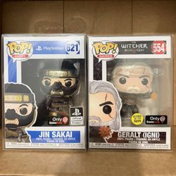 The Witcher 3 & Ghost Of Tsushima PlayStation Funko Pop