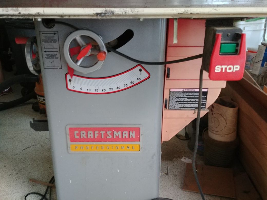 Craftsman Professional Table Saw