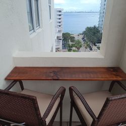 Outdoor balcony terrace bar tall chairs stools $150