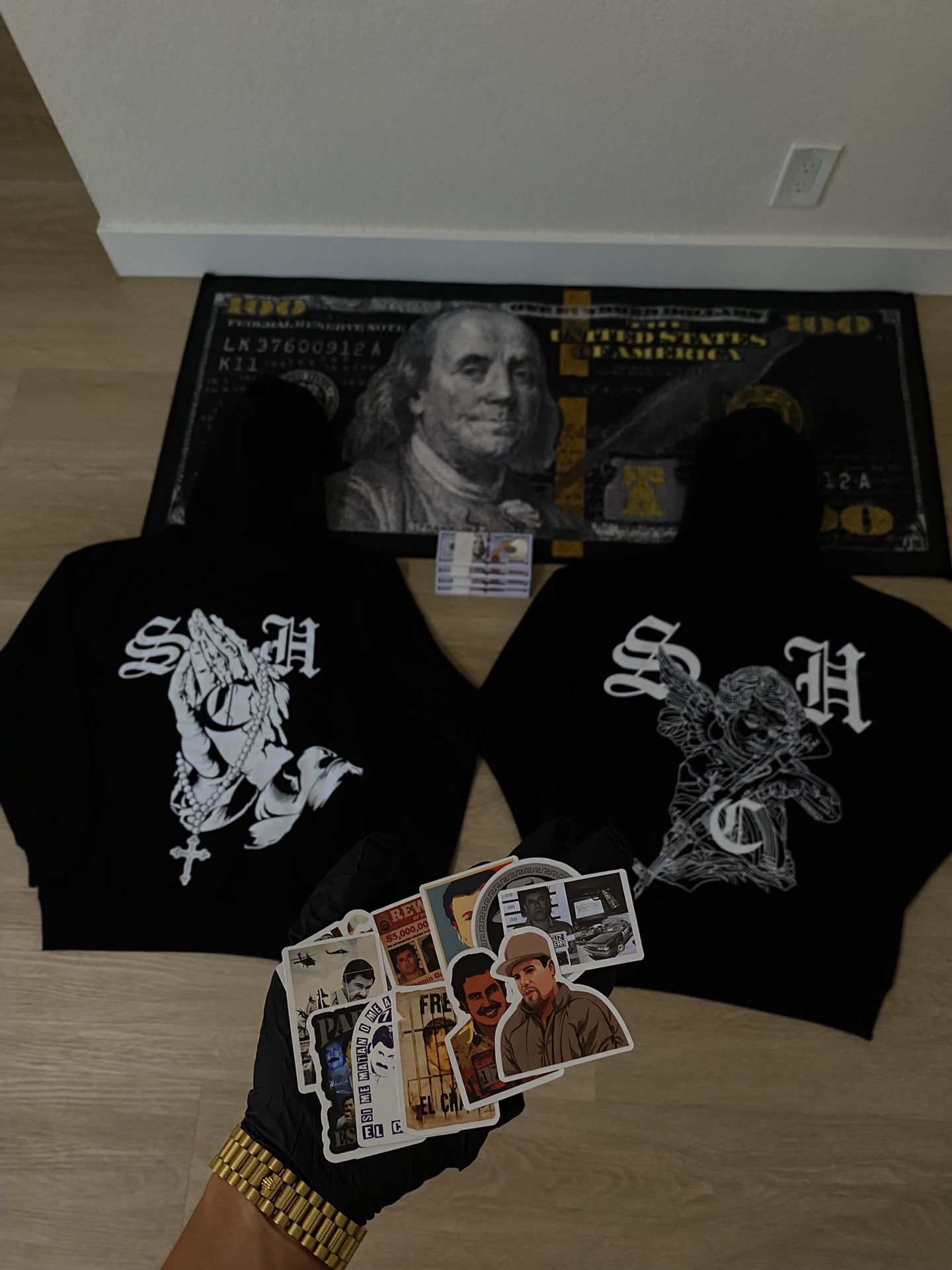 StakinHardCash (OWN BRAND) Hoodies Sizes S-XL STREETWEAR SDL Asaali Essential Denim Tears MCM, Chrome Hearts