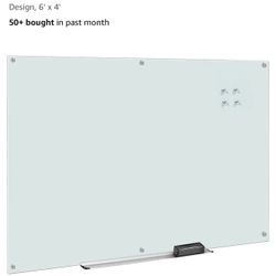 Glass Bulletin Board 6’ X 4’