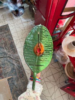 Feminine ceramic artwork red Rocky Mountain Colorado clay hand crafted incense holder Sappho poem sapphic