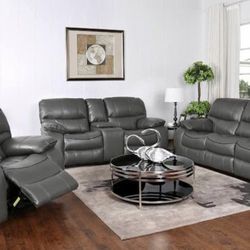 Madrid two-piece sofa loveseat recliner, living room, $1099 with easy finance
