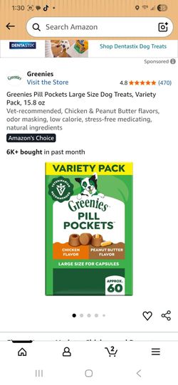 Greenies Pill Pockets Large Dog Treats Variety Pack