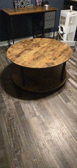 Coffee Table Wood E Feet Round 