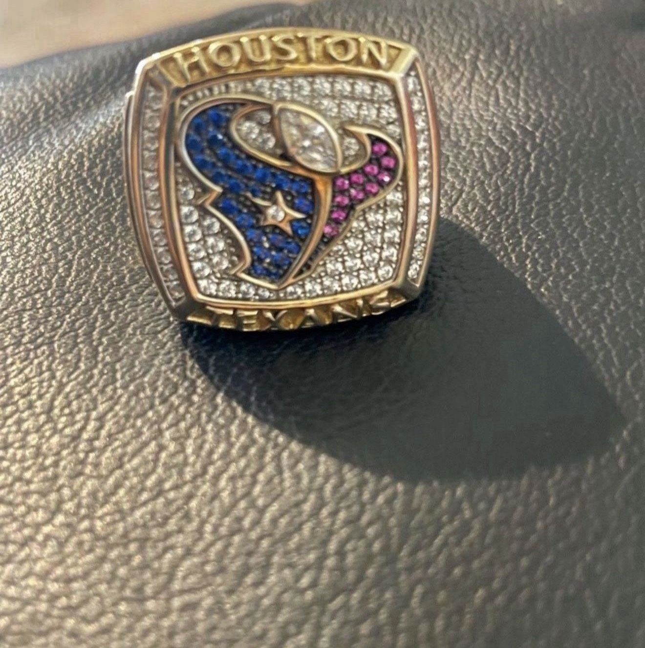 Houston Texans Custom-Made Ring Gold Over Silver925