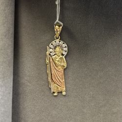 14k St Judas  Tri-color