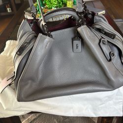 Coach Grey Large Purse 