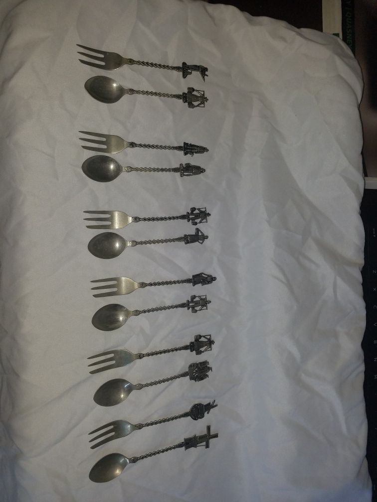 Collectable tea spoons Holland