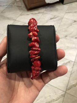 Sponge Coral with Crystals and Gold Tone Clasp