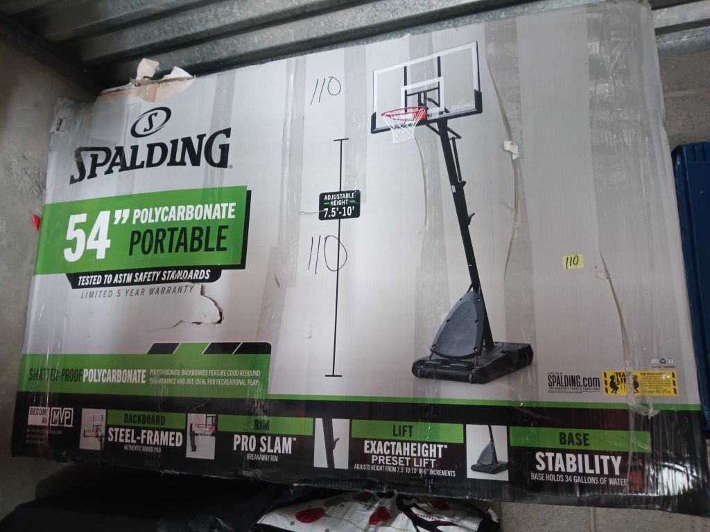 7 -10 FT ADJUSTABLE BASKETBALL HOOP $50 FOR TODAY ONLY