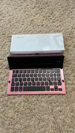 Geyes Folding Keyboard Wired Portable Gold QWERTY English Layout