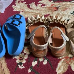 3 Pairs Girls Size 2 Sandals