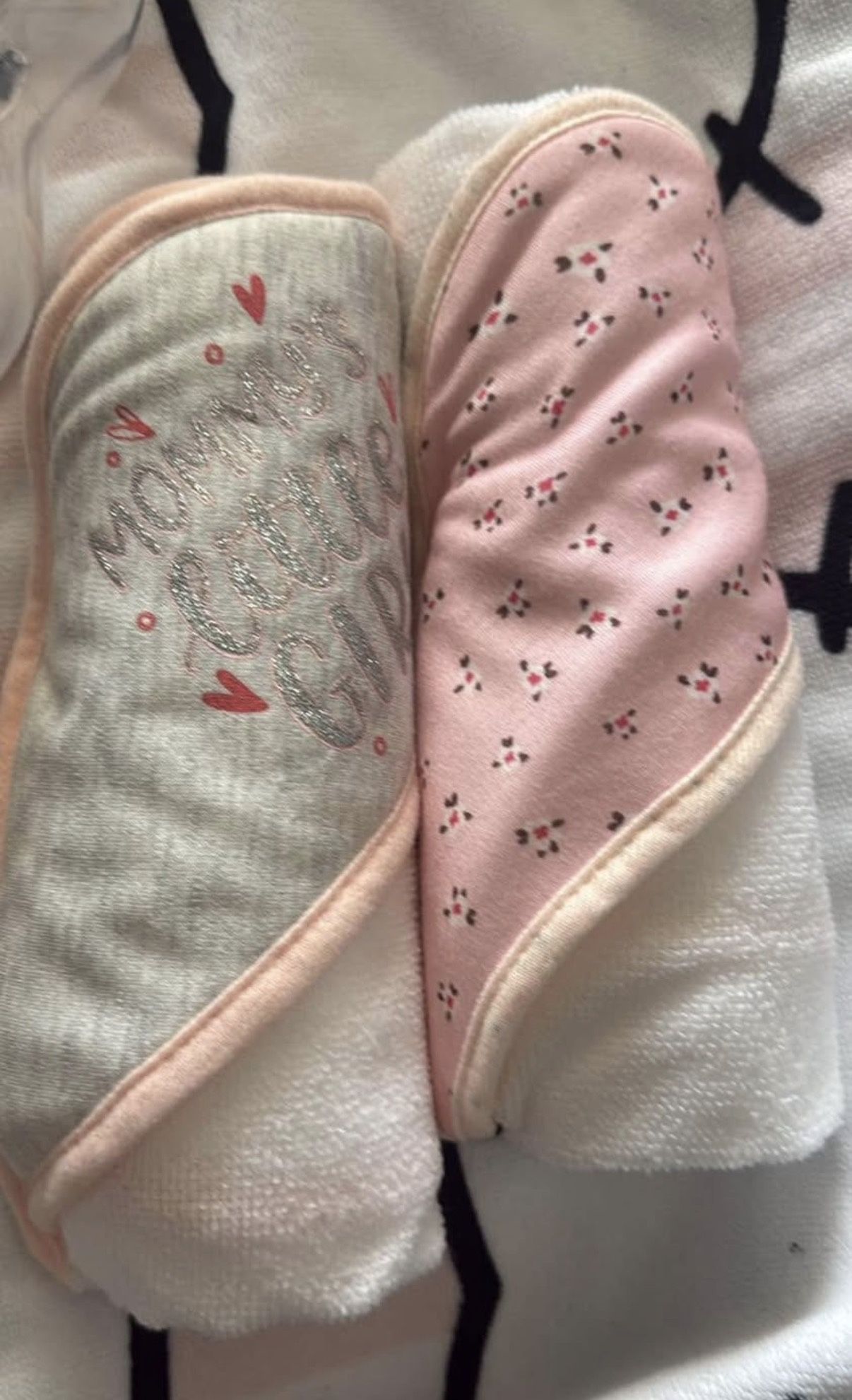 Two Baby Towels With Hoodie