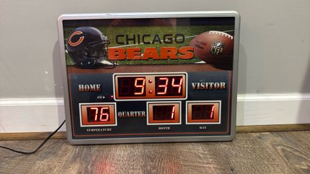 Chicago Bears Digital Scoreboard Clock