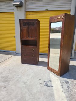 Hutch & Wardrobe Cabinet Both 80.00 ( Extra For Delivery)
