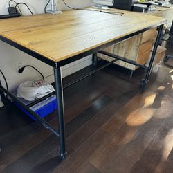 IKEA Malmberget Rolling Dining Table / Desk On Wheels