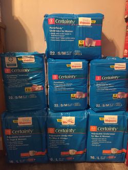 Certainly purse ready underwear/ $5 each only the Large right now is available and pick up Gahanna