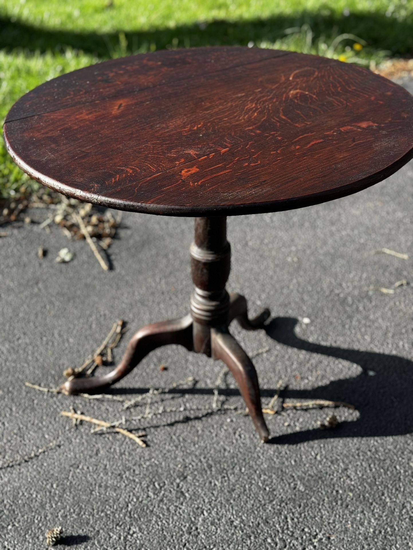 Antique Queen Anne Pivot Tea Table 18th Century