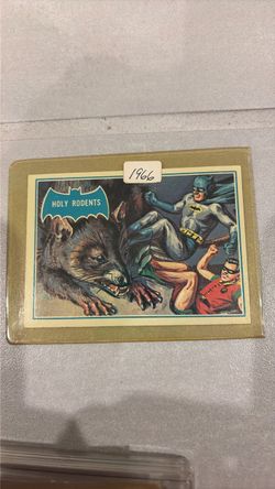 1966 Batman Trading Card Holy Rodents