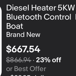 Diesel Heater 5KW 12V All In One Bluetooth Control  For Van Bus Car SUV Boat