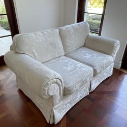 White Loveseat 