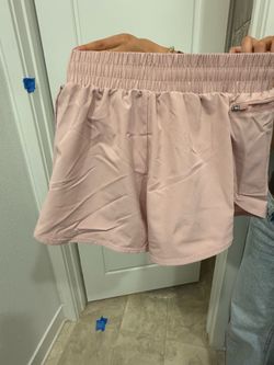 Pink athletic shorts