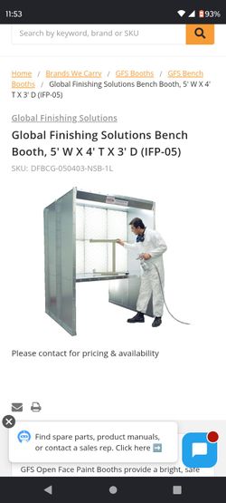 Global Finishing Solutions Spray Booth