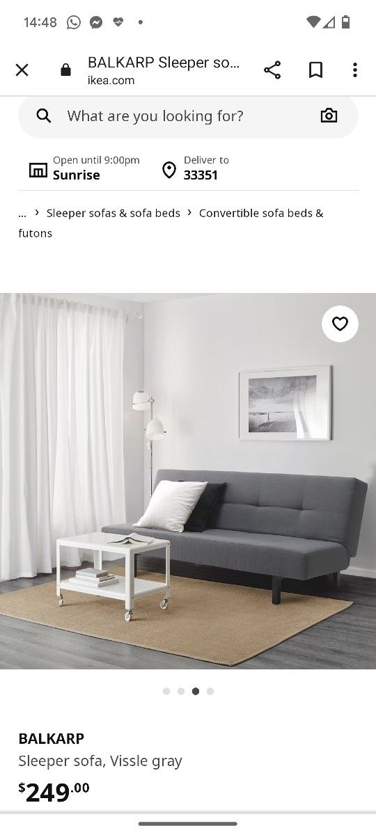 IKEA BALKARP Futon