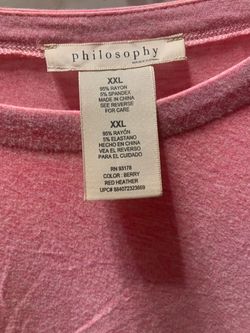 Philosophy Soft Pink Short Sleeve Relaxed Bloused