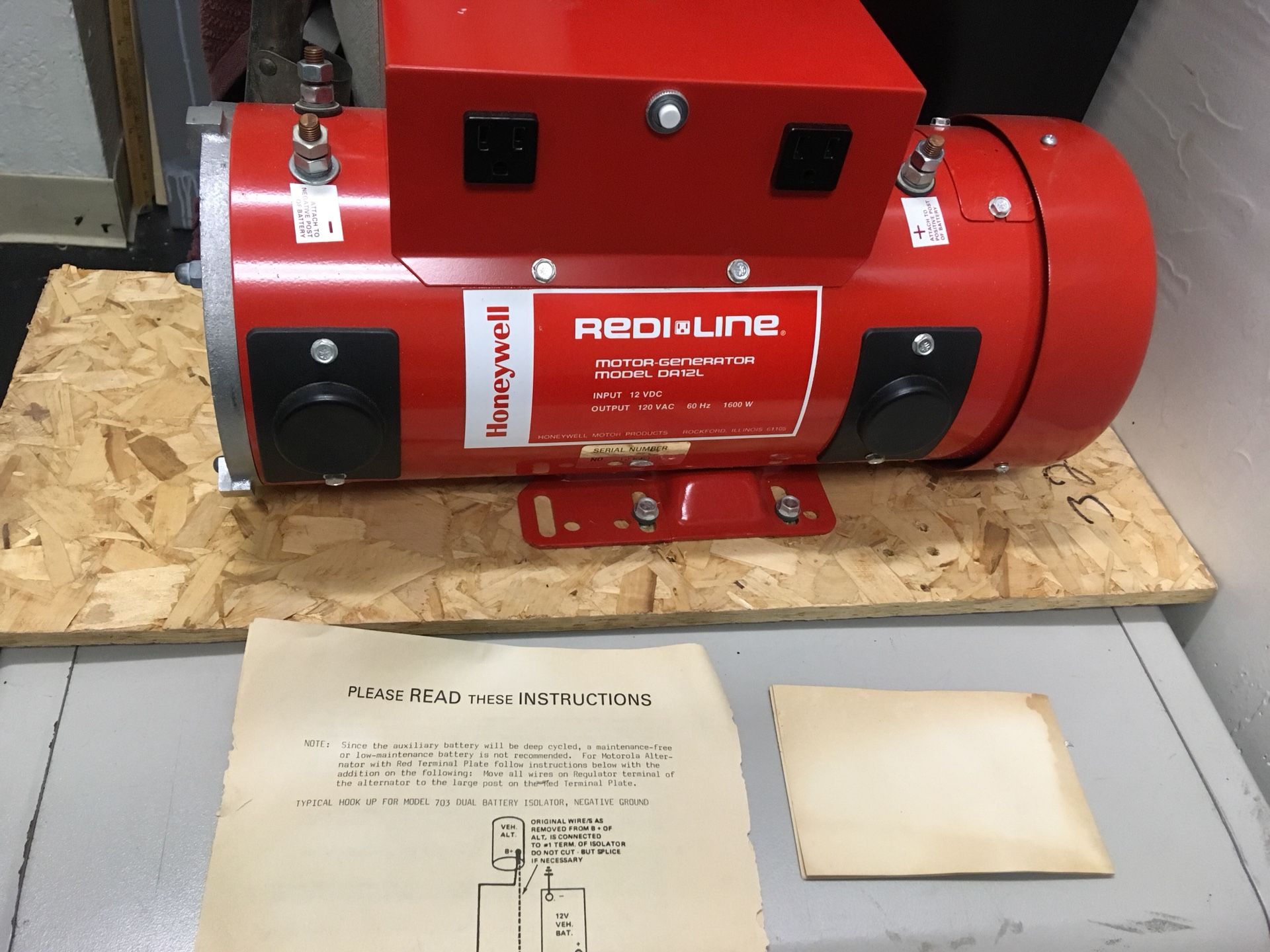 7 Motor Generators DC to AC electricity Honeywell RediLine for Sale in