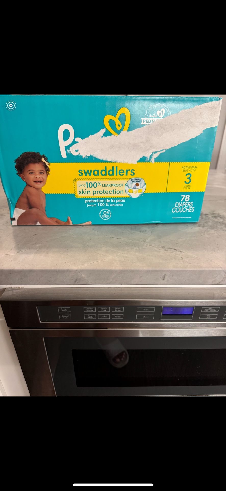PAMPERS SWADDLERS SIZE 3 CASH ONLY