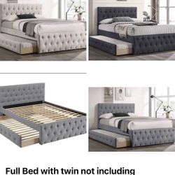 Full Bed With Twin Not Including Mattress 
