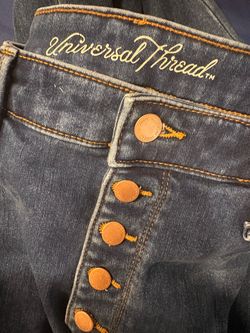 Universal Thread Dark Wash Button-Fly Jeans