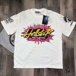 Hellstar Records “Is This What Heaven Sounds Like” White Graphic T-Shirt