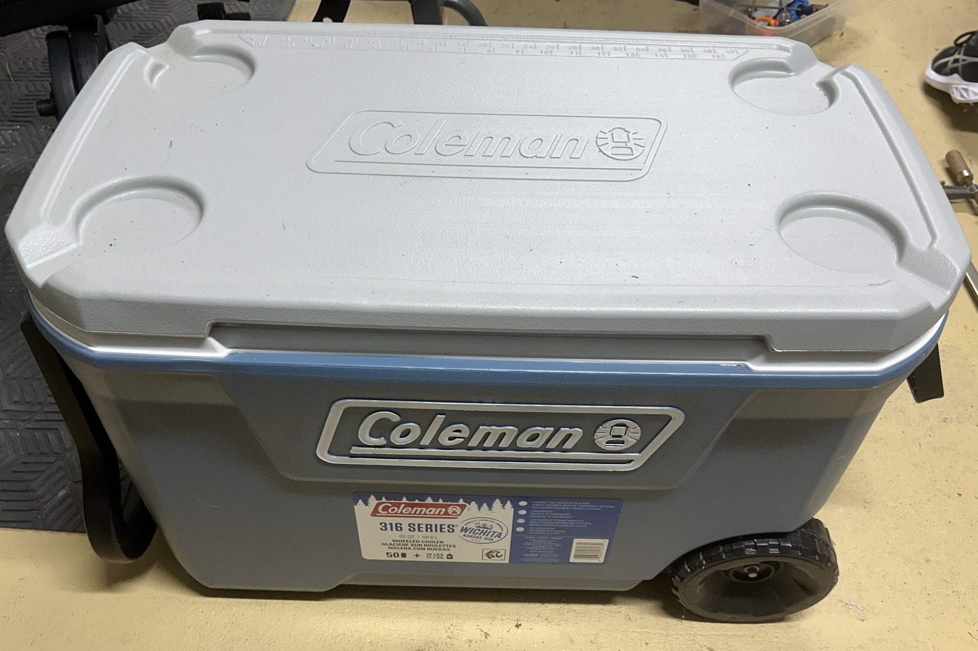 Coleman 316 Series Wheeled Cooler 62 Quart