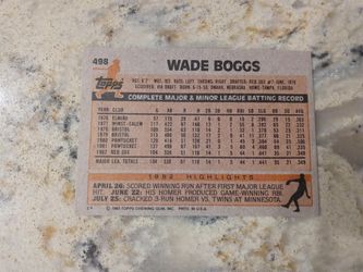83 Topps Wade Boggs Rookie Baseball Card! for Sale in Tacoma, WA - OfferUp