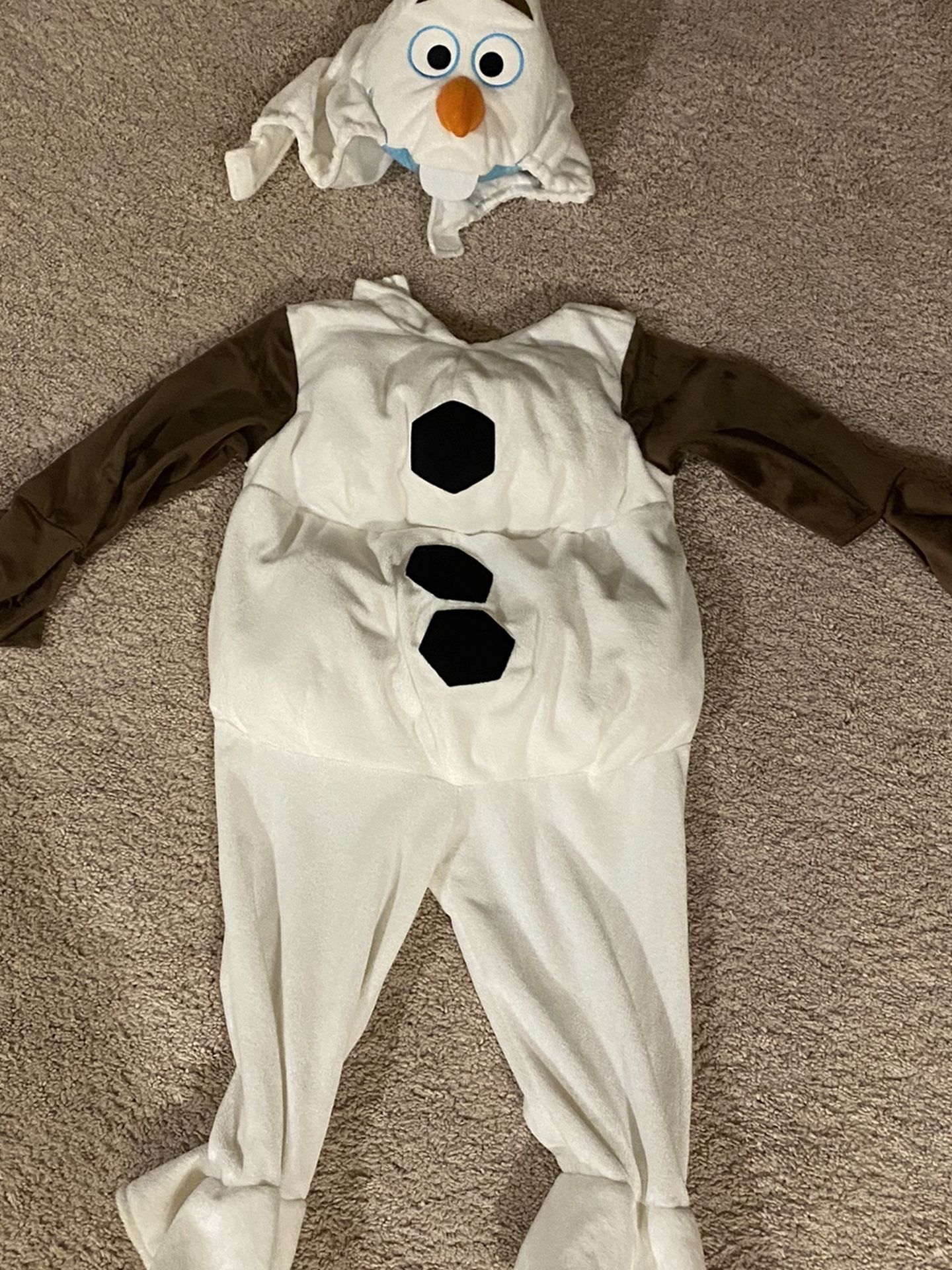 Disney Store Olaf Costume Toddler Size 2