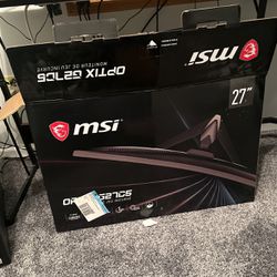 Msi 27 in Curved Monitor