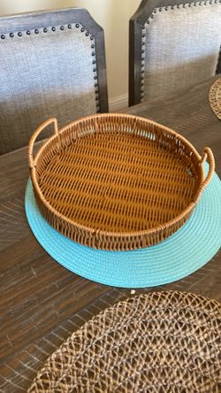 New Wicker Serving tray