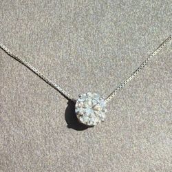 GIA Papers 1.57 Carat Solitaire Natural Diamond 14k Pendant $699***