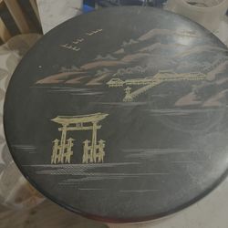 7 Piece Satsuma Japanese lazy Susan