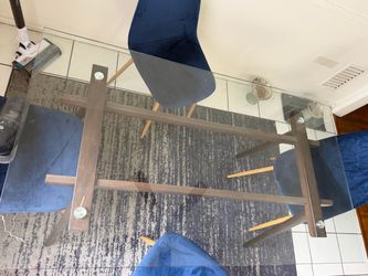 Mid Century Modern Glass Table Set