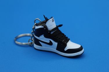 Nike Jordan 1 Black White Key Chain