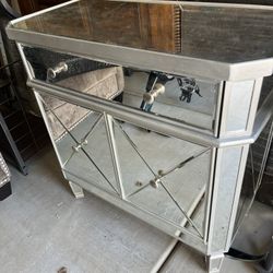 Accent Cabinet Mirrored