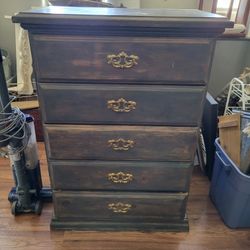 Distressed Tall Dresser